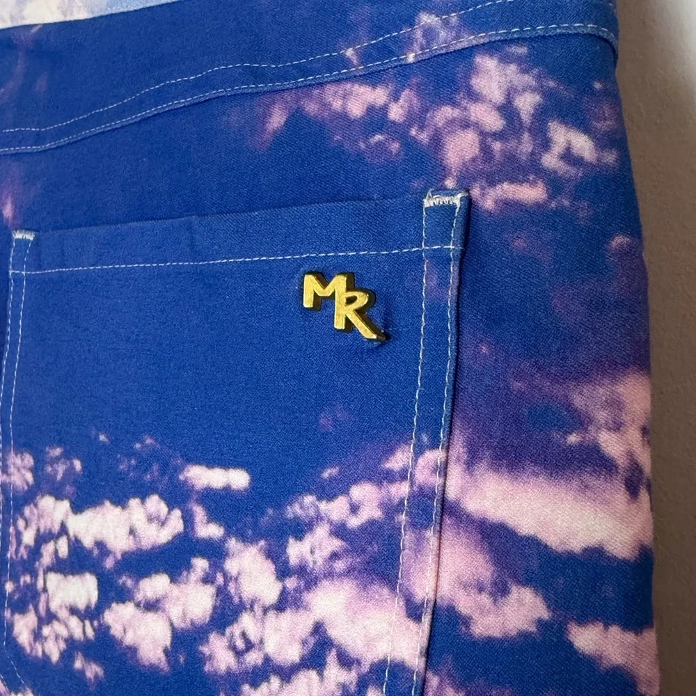 Minnie Rose Blue and Purple Tie-Dye Pants(Sky Print) - Picture 5 of 10